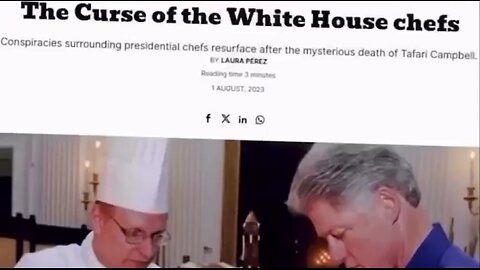 White House Chefs Dying Mysteriously - Must Have Been their Cooking