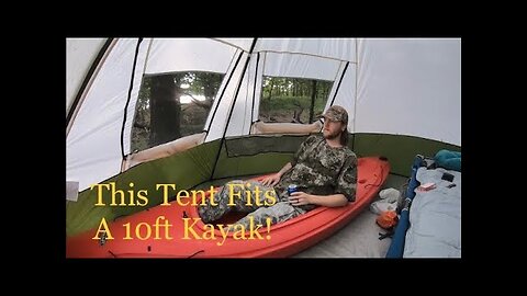 Kayak Camping In A Teepee Tent: Ozark Trail 7 Person Teepee Tent