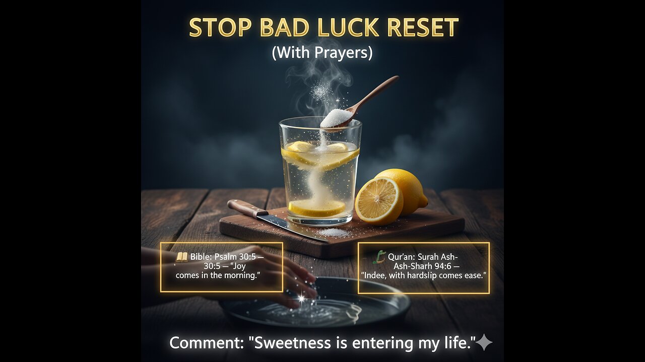 STOP BAD LUCK RESET (With Prayers