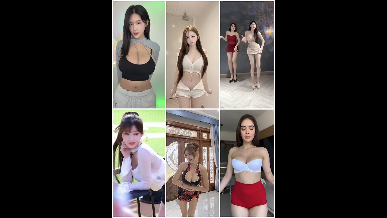 Sexy and charming girls with attractive dance