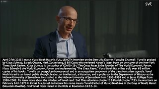 AI God? | Yuval Noah Harari | "Gods & Angels, They Never Really Talked To Us. We Had to Do Both Parts. But, With the AI...It Can Actually Talk Back to Us. You Can Think About It Like a God That Actually Talks With You." - April 27th 2025