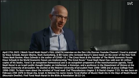 AI God? | Yuval Noah Harari | "Gods & Angels, They Never Really Talked To Us. We Had to Do Both Parts. But, With the AI...It Can Actually Talk Back to Us. You Can Think About It Like a God That Actually Talks With You." - April 27th 2025