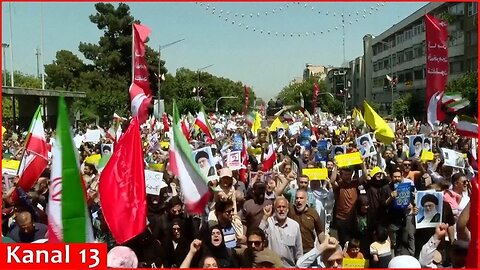 Thousands of people took to streets in Tehran, chanting ＂Death to Israel and America”
