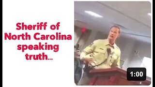 Sheriff of North Carolina speaking truth….