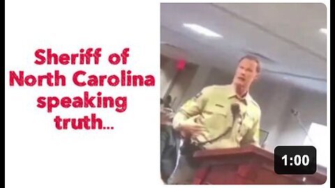 Sheriff of North Carolina speaking truth….