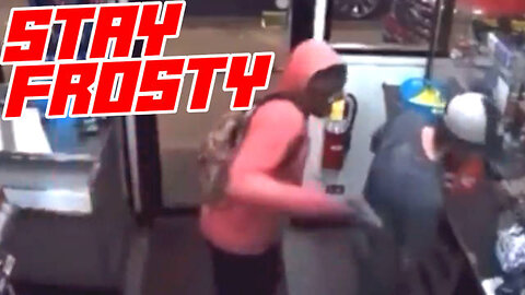 Thug Steals Gun From Man's Hip Then Shoots Him With It