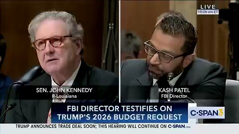Senator Kennedy Asking Kash About Epstein