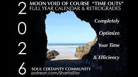 WHY YOU NEED 2026 Moon VOC "Time Outs" & Retrogrades Calendar to Optimize Your Timing & Efficiency