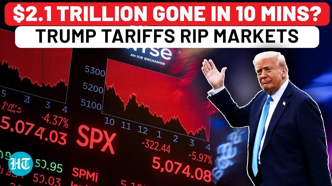 Trump's Tariff Bloodbath: Trillions Wiped in Just 10 Minutes? Market Turns Red