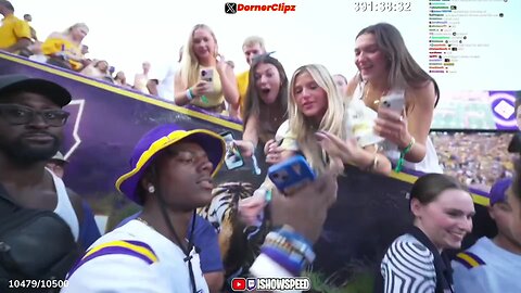 IShowSpeed Takes Over LSU: Crowd Goes Wild at Football Game