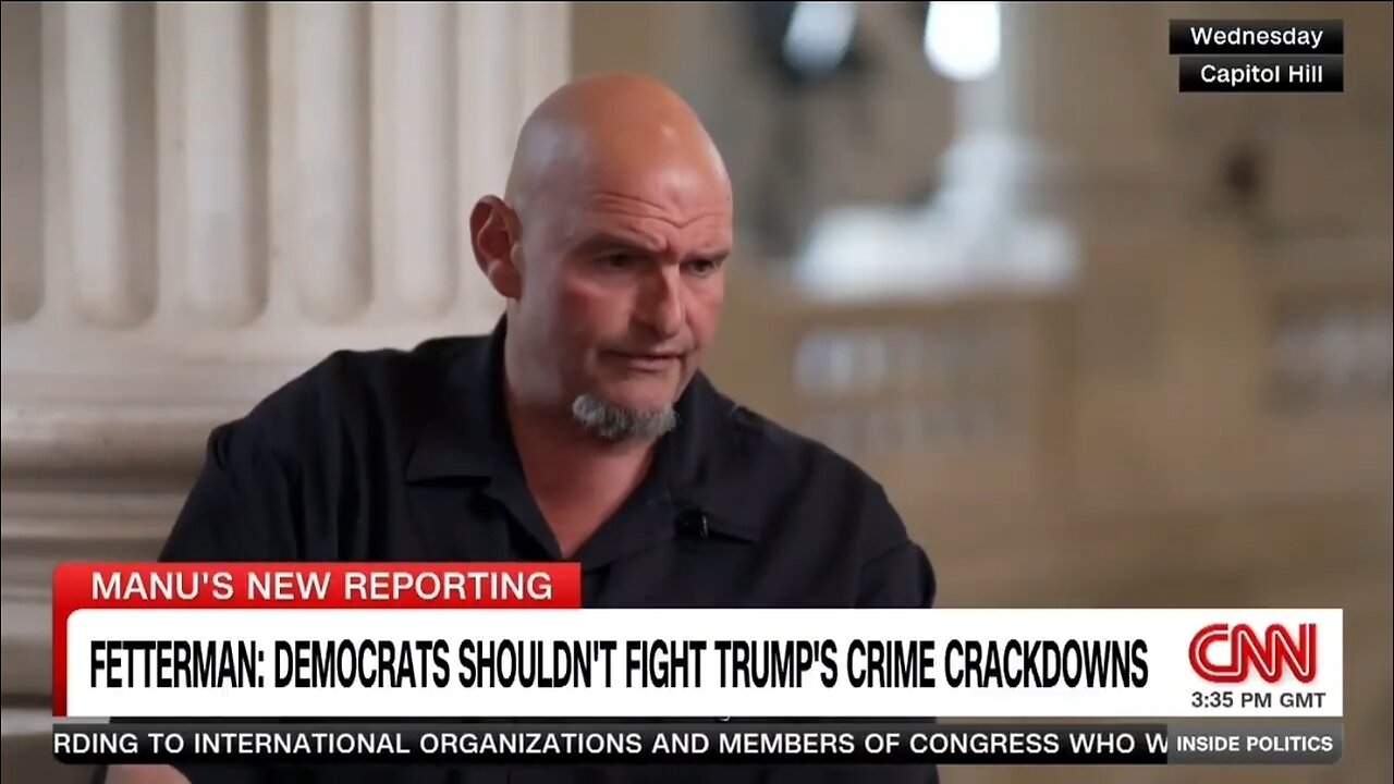 Sen John Fetterman to Dems: Stop Fighting Trump On Crime