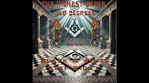 FREEMASONS: CHECKBOARD FLOOR - BLACK & WHITE STEP RIGHT!