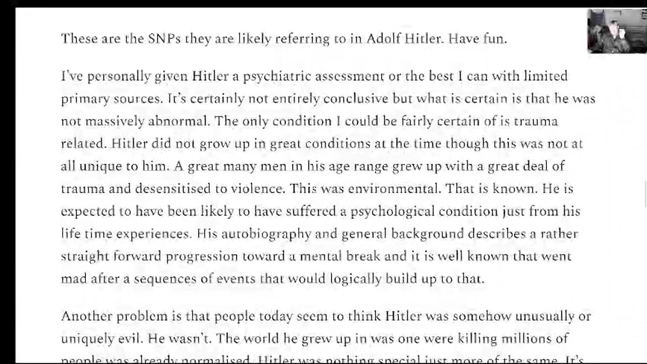 Hitler's DNA: The truth no one will tell you except me. First reported here.