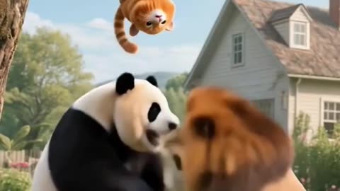 Poor orange cat 😅😂
