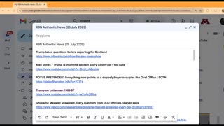 RBN Authentic News (25 July 2025)
