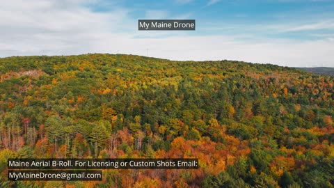 Maine B-Roll (No Sound): Snow Fall Gorge Foliage, Fall Colors & Changing Leaves Video 9