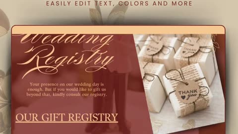 Floral Wedding Website Template