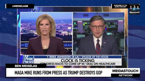 MAGA Mike RUNS FROM PRESS as Trump DESTROYS GOP