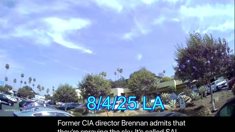 Former CIA director Brennan admits tha they’re spraying the sky. It’s called SAI stratospheric aerosol injection, a.k.a. Chemtrail. Check the link in the description area.