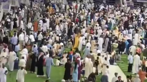 Somalis occupy Minnesota Stadium in America to pray to Allah. Same images you see in