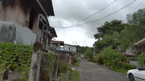 Dilapidated Houses on San Jose Street in San Antonio, Zambales, Philippines