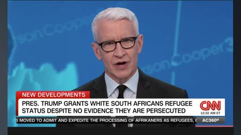 CNN: Trump Only Allows White Afrikaners Who Created Racist Apartheid; White Farmer Genocide Not True