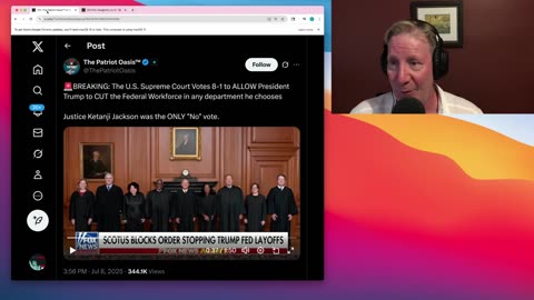 Supreme Court Permits Trump Trimming The Workforce / Justice Jackson Embarrasses Herself.