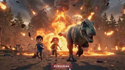 Kids vs Dinosaurs 🦕 | Epic Adventure in Jurassic World | Full 3D Animation Story (Must Watch!)