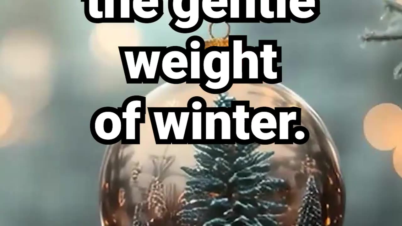 Time pauses under the gentle weight of winter #christmasmusic #holidaydecor #sleepsounds