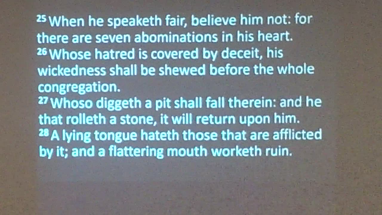 Proverbs for Understanding (Proverbs 26) 8/10/25