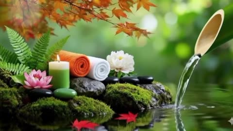 Deep Relaxing Water Fountain Sounds | Stress Relief & Sleep Music