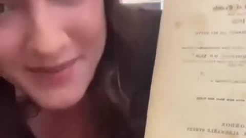 A bookstore owner confronts two Israeli men with historical facts