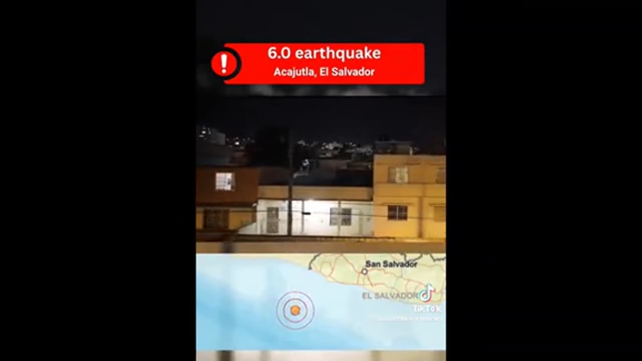 El Salvador earthquake ..