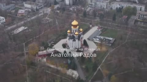 The Beautiful Saint Michael's Church in Pokrovsk Remains Intact and Preserved