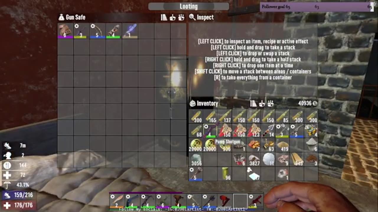 7 Days to die (part 27) fixing the greenhouse and making it a bit deadly