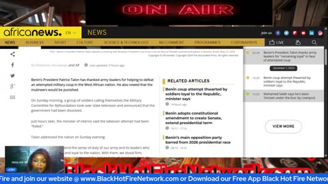 BENIN TRIES TO REMOVE THE PRESIDENT BUT THE COUP FAILS