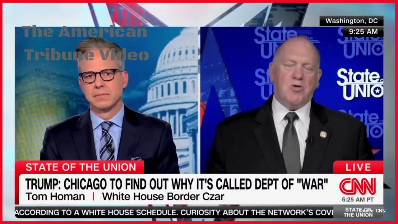 WATCH: Tom Homan Utterly Shuts Down Woke CNN Host Jake Tapper to His Face