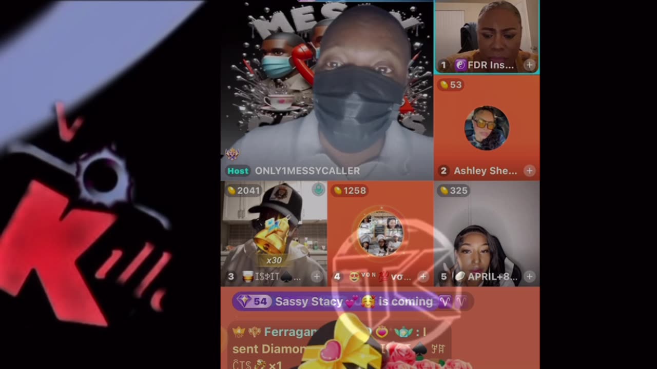 CHINA RED & VON GOES DARK ON THE MESSY CALLER SHOW