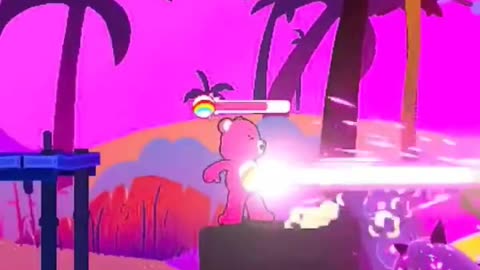0Pink Care Bear’s Power Beam! Watch the Full Video! 💖🌈 #games #carebear #videogame #gaming
