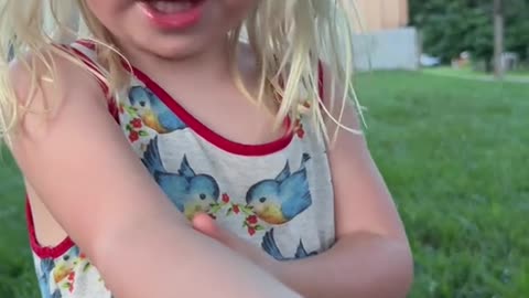 A cute baby girl like unknown creature amazing love