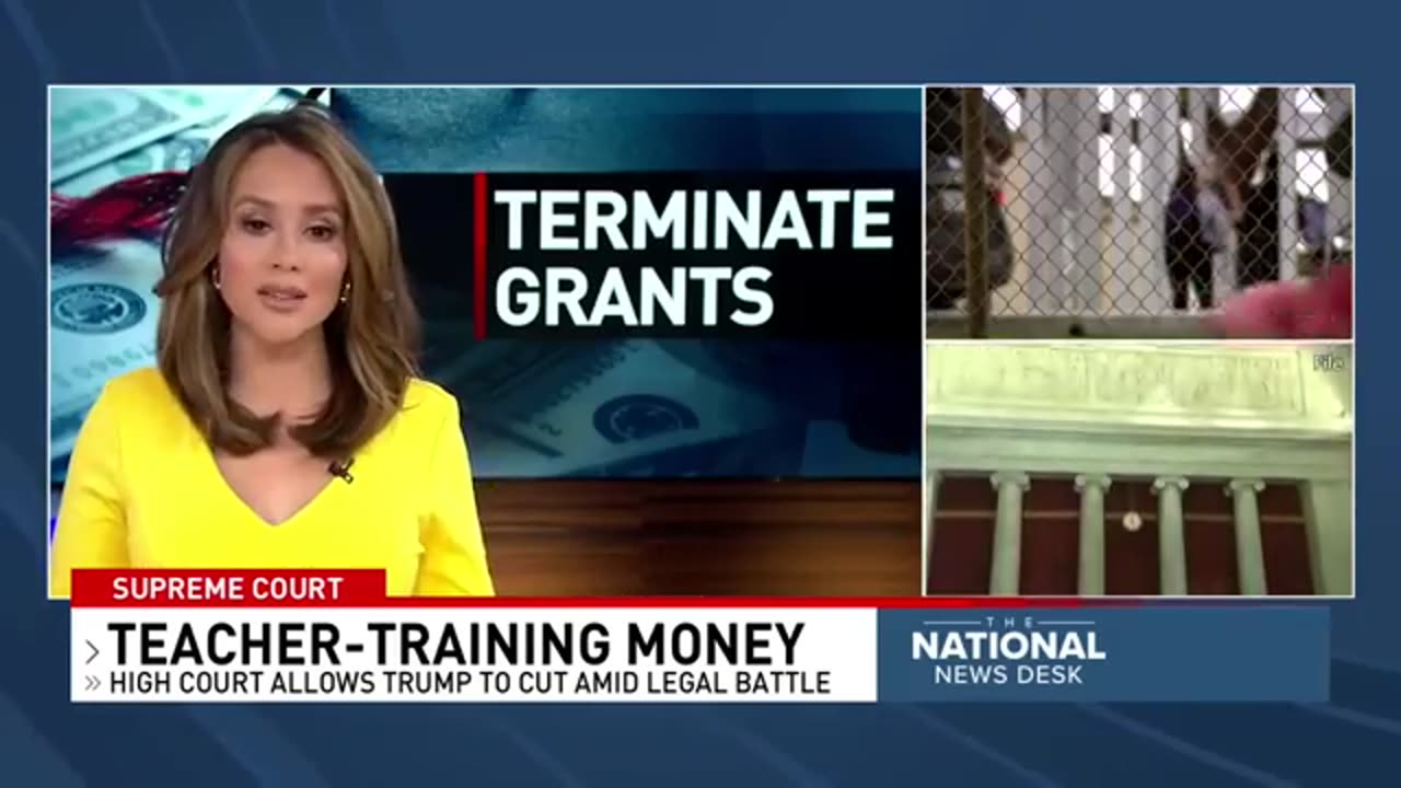 High court allows trump to cut teacher-training money amid legal battle