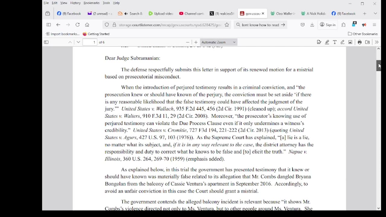 Diddy Files For Mistrial Again ... Claims Prosecutors Presented False Testimony!!!