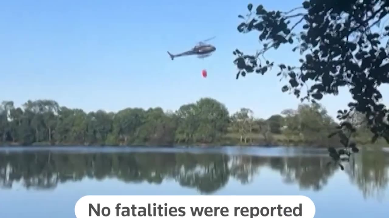French firefighting helicopter crashes into pond