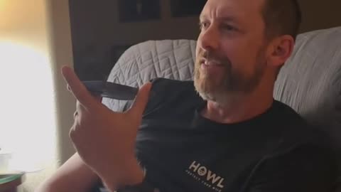 My Husband calling his friends to say good night