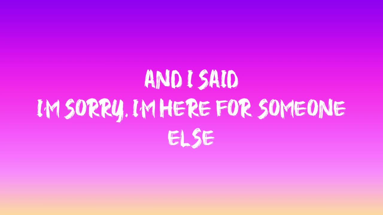Benson Boone - sorry I'm here for someone else