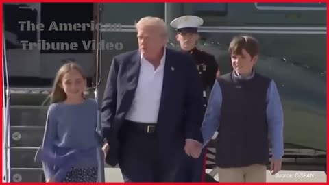 WATCH: Trump Walks Hand in Hand with His Grandkids in Sweet Post-Scotland Trip Moment