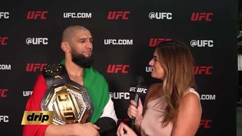 Khamzat Chimaev Backstage Interview | UFC 319 Reaction