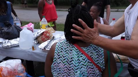 Luodong Gives Treatment To Mature Black Woman At The Picnic