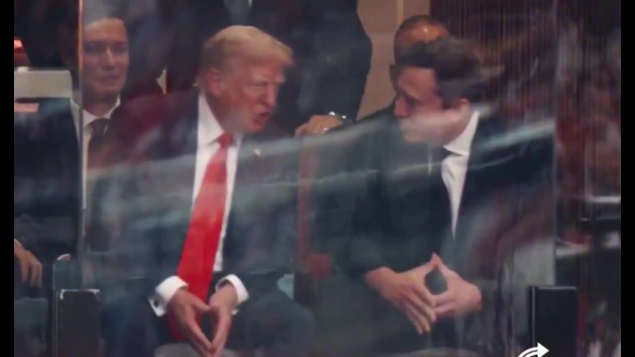 Charlie Kirk Memorial Service - Erika flashing devil horns, Trump & Elon hand sign -- Truth Seeker