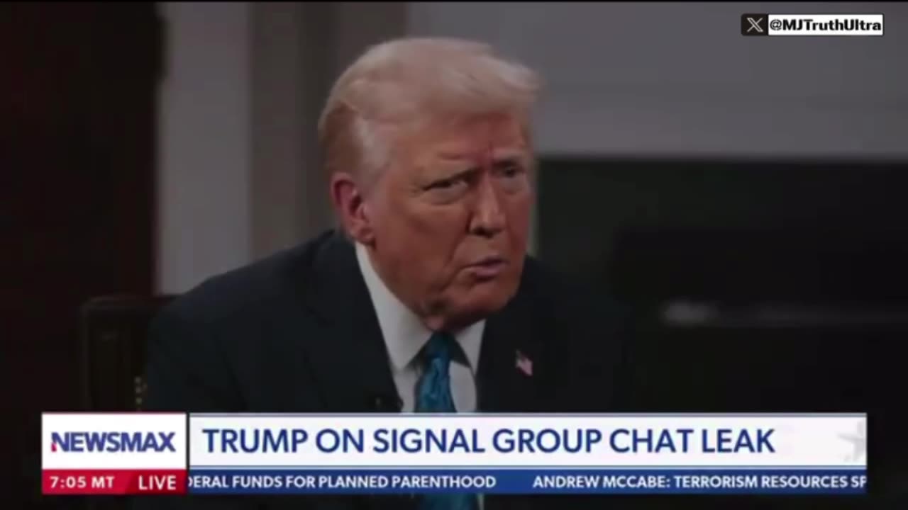 Signal Gate - Trump says someone from Waltz staff added Goldberg to Signal chat